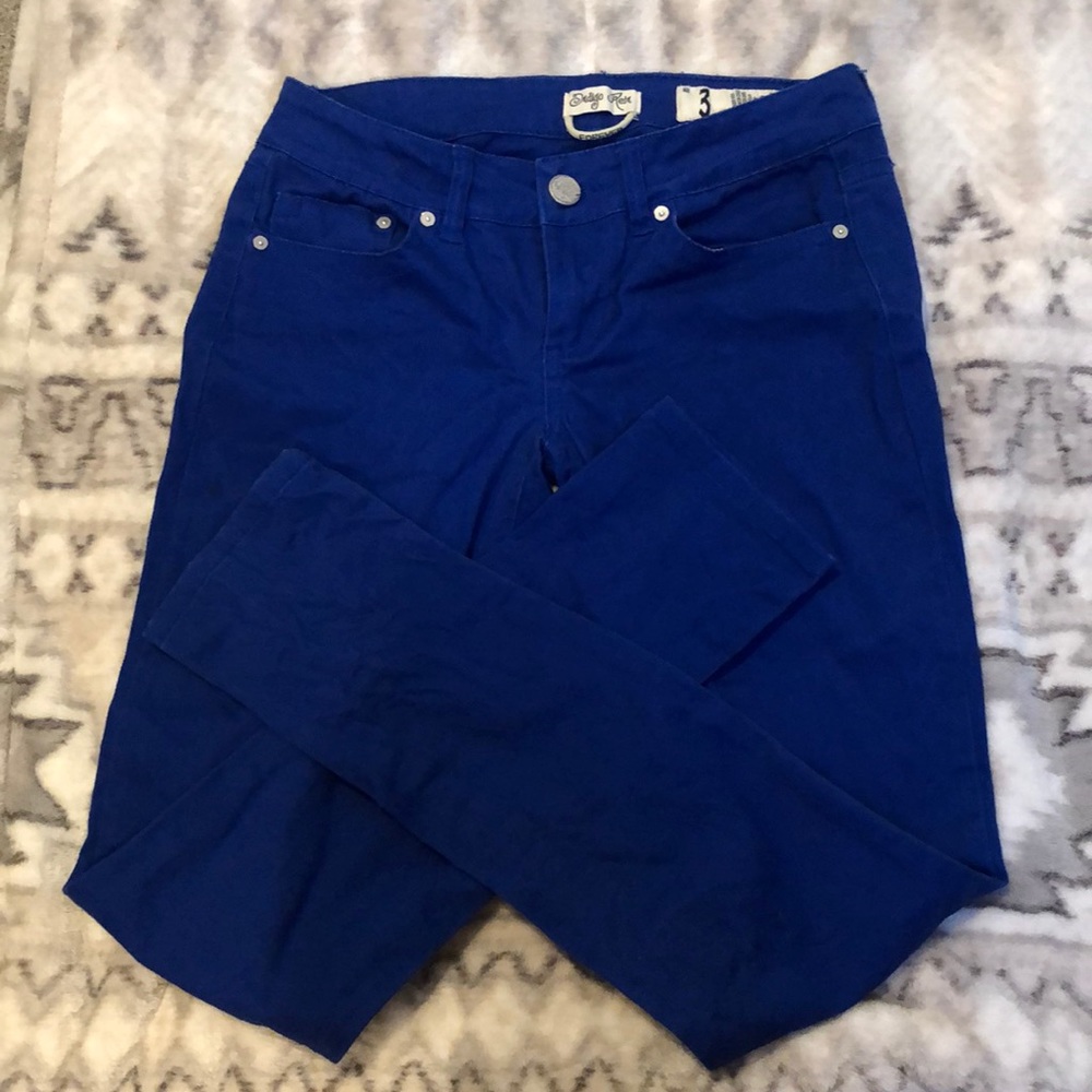 Indigo Rein Women's Royal Blue Skinny Jeans Size 3